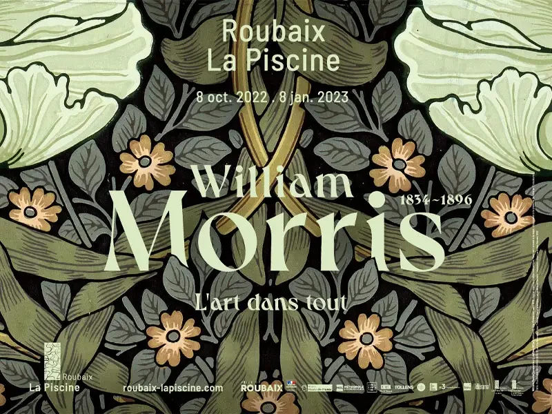 Affiche exposition William Morris à La Piscine de Roubaix
