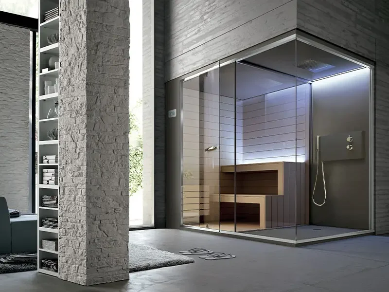 Sauna design et moderne dans la maison