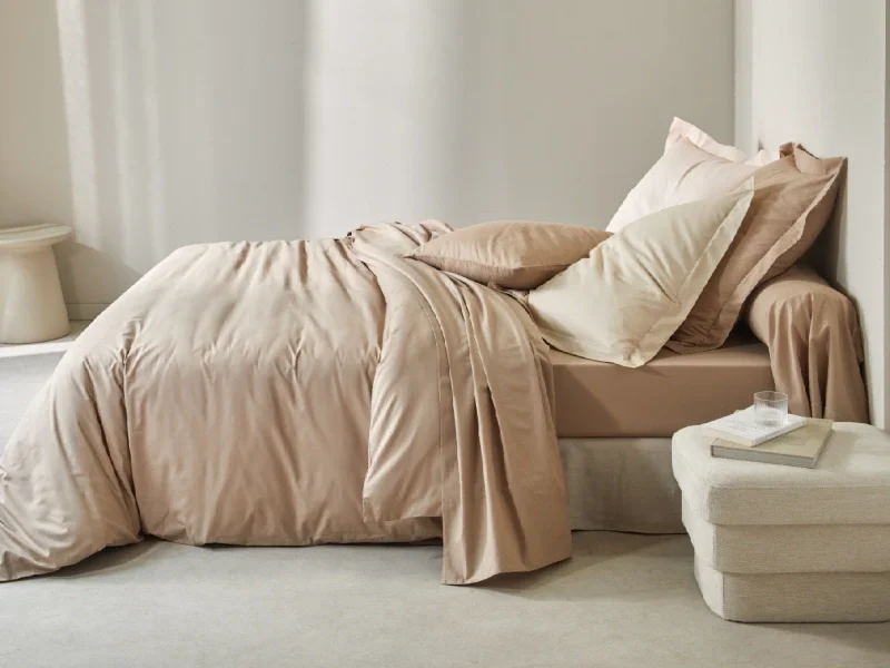 Housse de couette fraîche pour l'été couleur beige