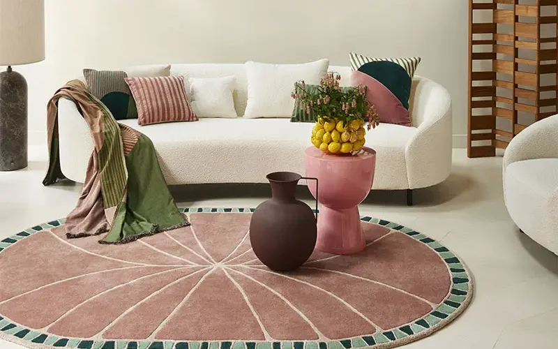 Intérieur avec textile moderne