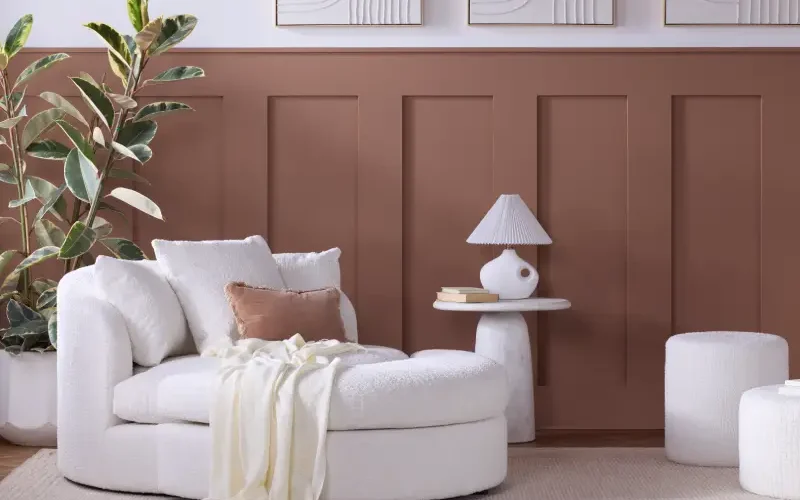 Collection Joybird x Pantone Cloud Dancer, chauffeuse couleur blanche