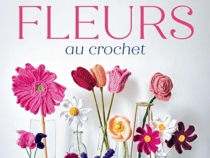 Livre de DIY pour réaliser des fleurs au crochet