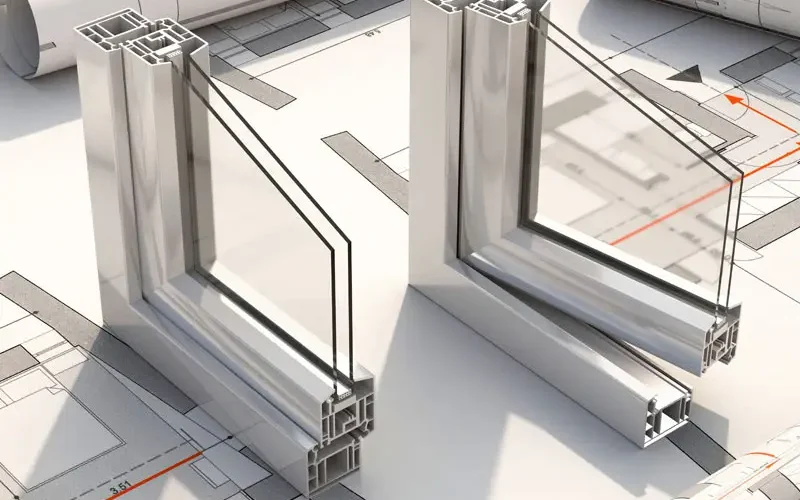 Profilage cadre fenêtre aluminium