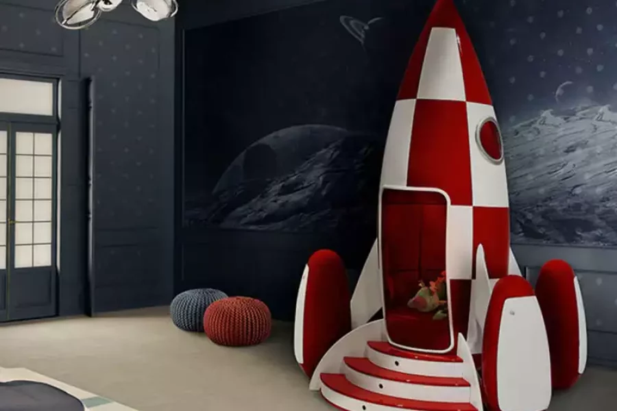 Chambre d'enfant ambiance astronaute