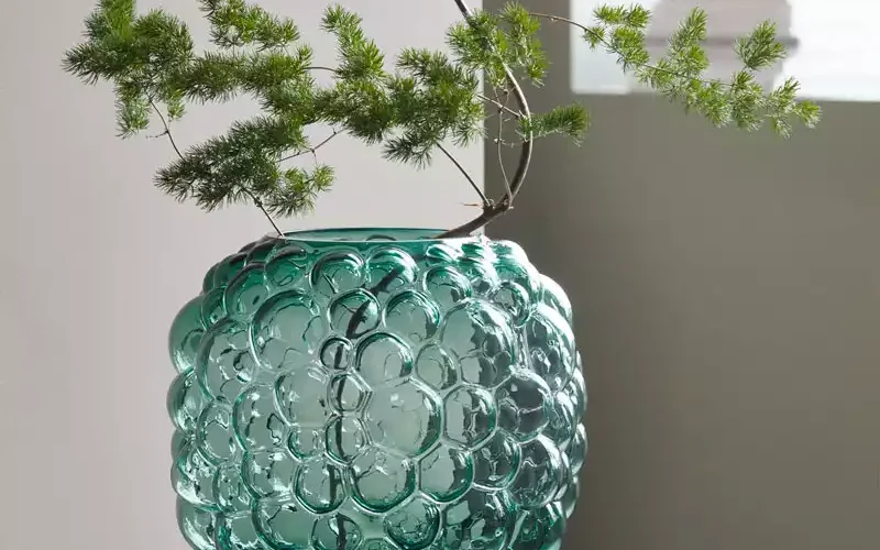 Vase effet bulle de verre