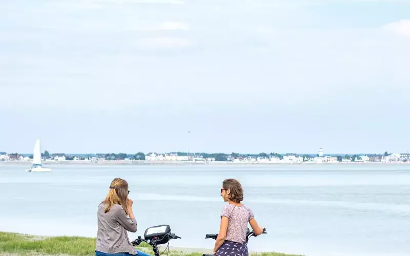 Deux vélos sur la vélomaritime