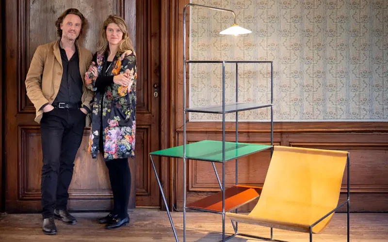 Portrait du duo de designers Muller Van Severen