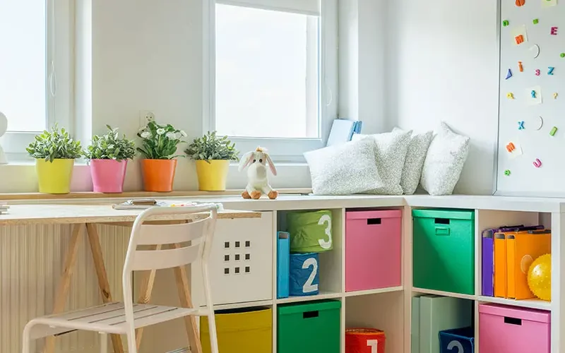 Bac rangement chambre pour enfants