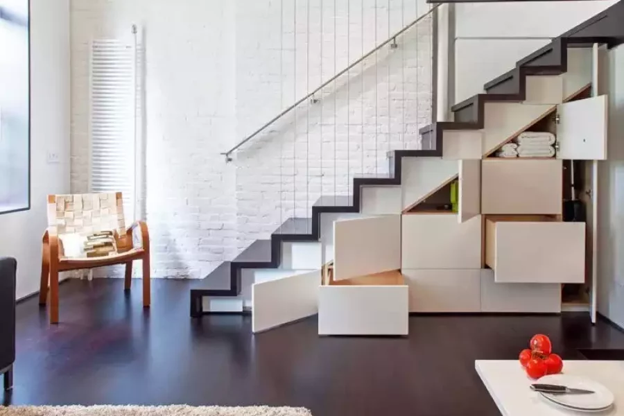 Specht Architects - rangement - escalier