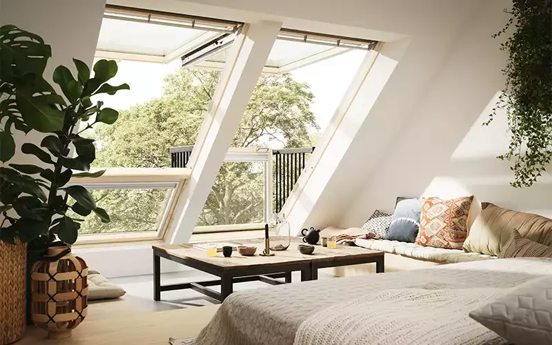 Verrière balcon Velux Cabrio