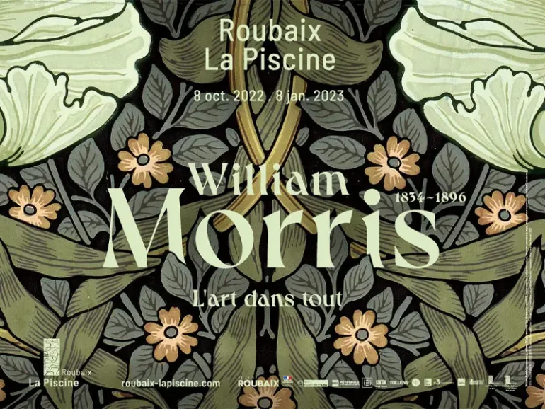Affiche exposition William Morris à La Piscine de Roubaix