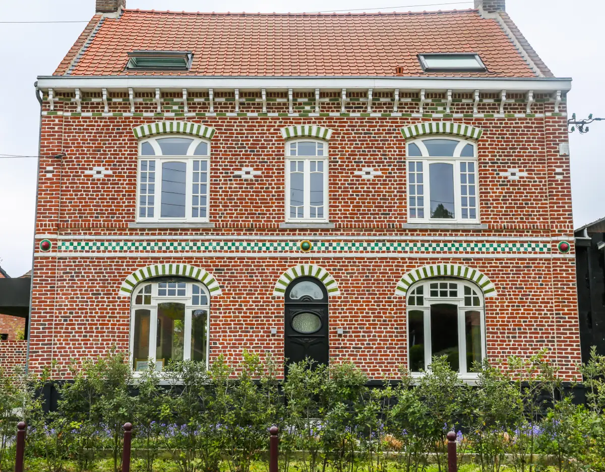 Façade en brique de la maison