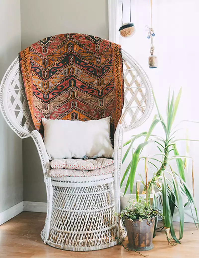 Fauteuil Peacock bohème