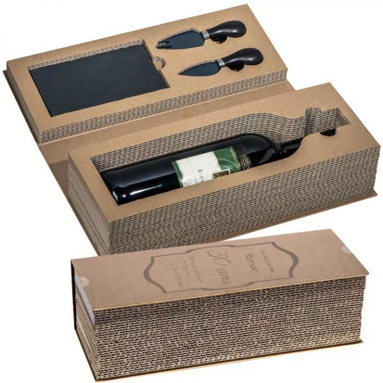coffret vin et fromage personnalisable