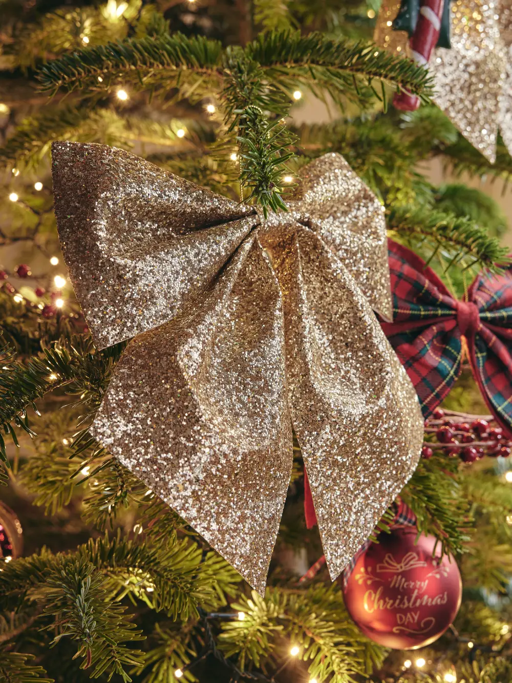 Grands Nœuds De Noël Rouges En Velours – Décoration Pour Sapin, Porte, Cheminée, Mariage