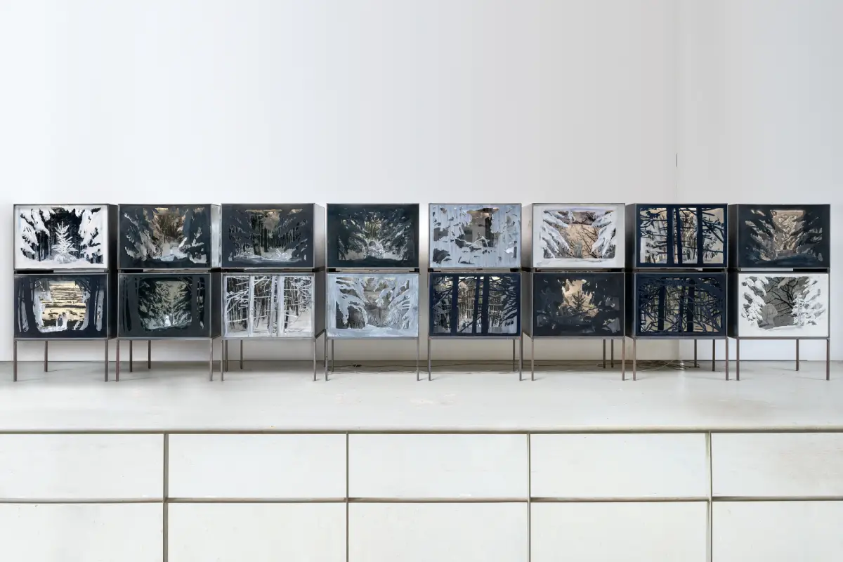 Diorama Heroische Sinnbilder par Anselm Kiefer, photographies noir et blanc, gouache, aquarelle sur papier et mine de plomb sur carton relié