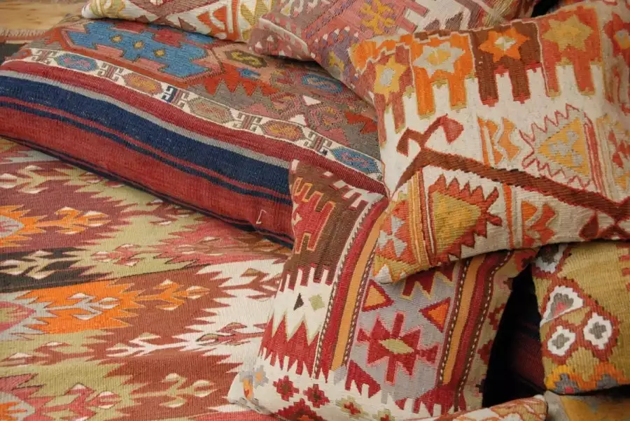 Housse de coussin Kilimkaan Collection Nomade - Galerie Triff