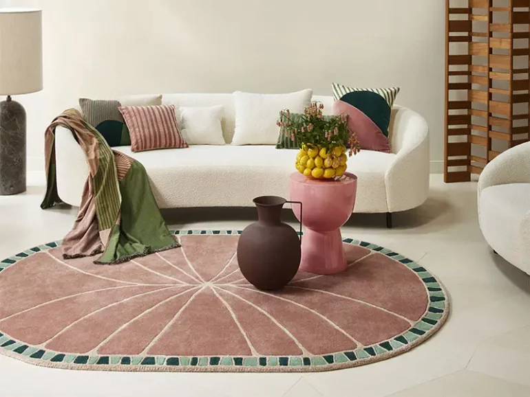 Intérieur avec textile moderne