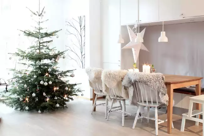 Intérieur scandinave de Noël