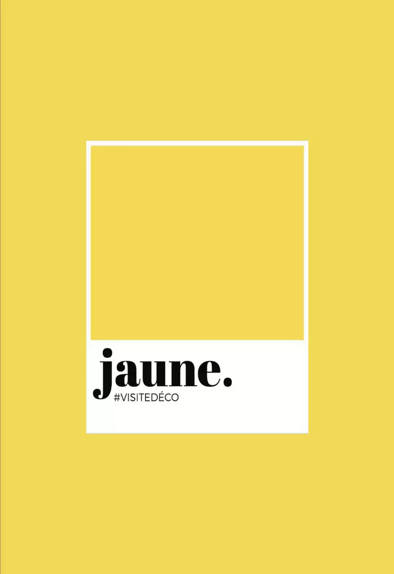 Couleur jaune, illustration