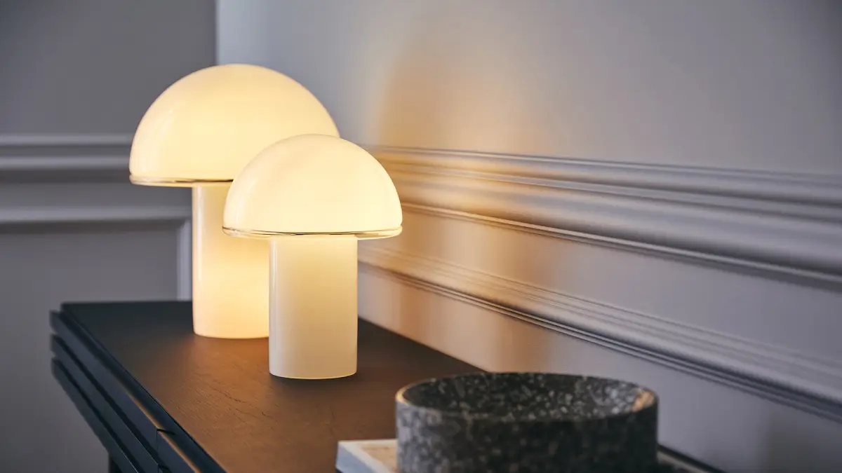 Lampe champignon Onfale chez Artemide