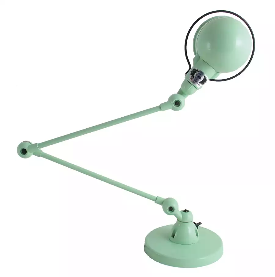 Lampe de bureau vintage verte amande