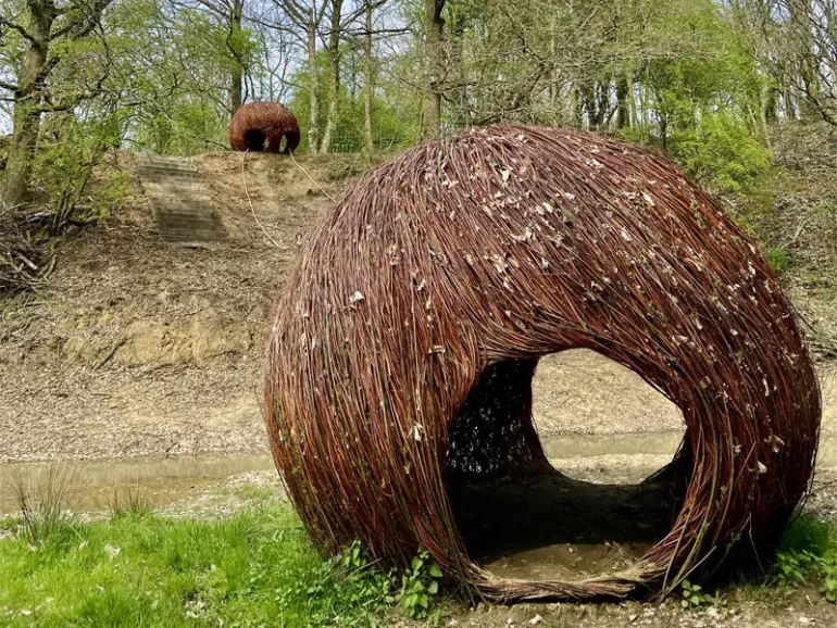 L'observatoire caché, land art, Mont des Cats