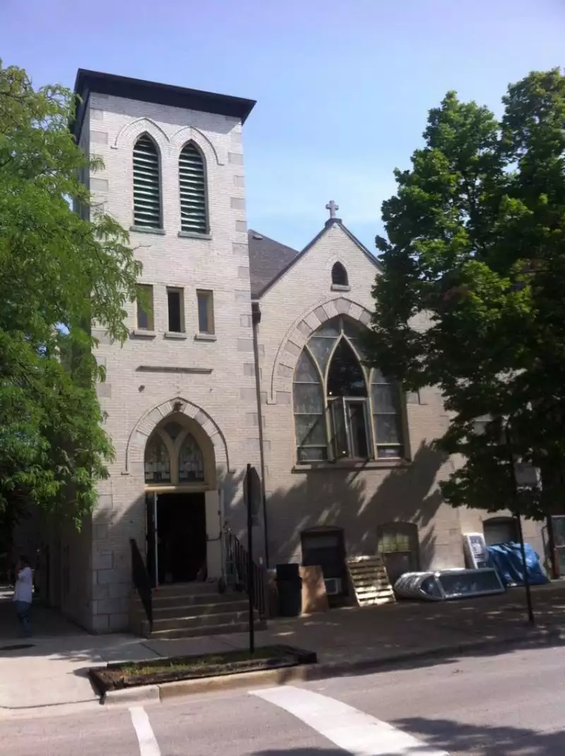 L'église pendant la rénovation