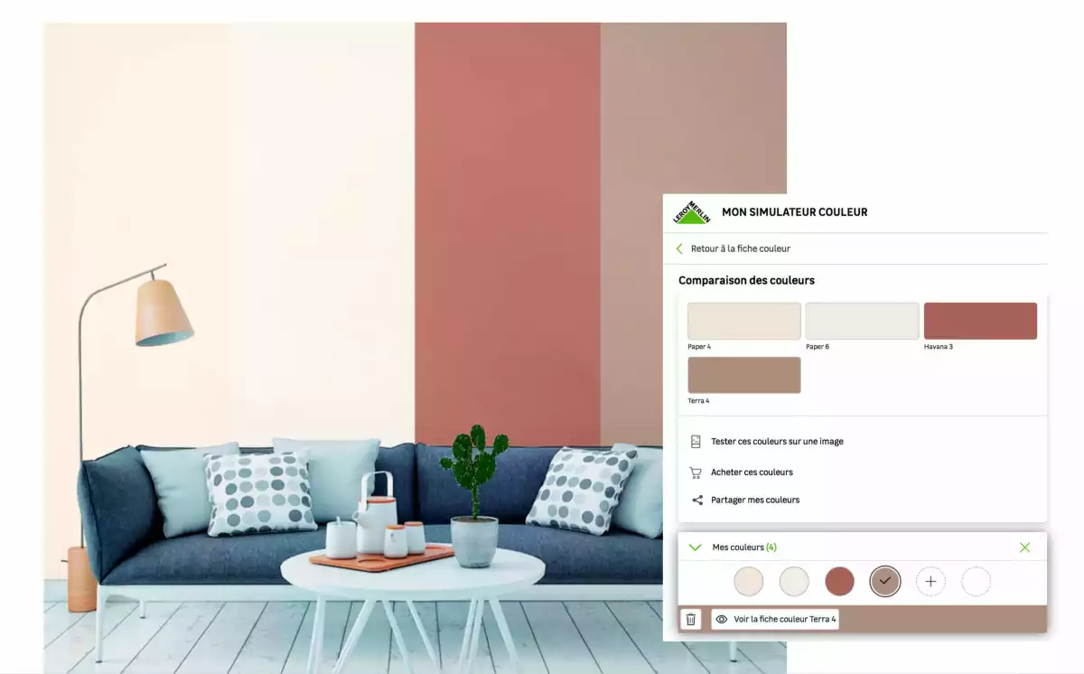 Simulateur de couleurs de Leroy Merlin