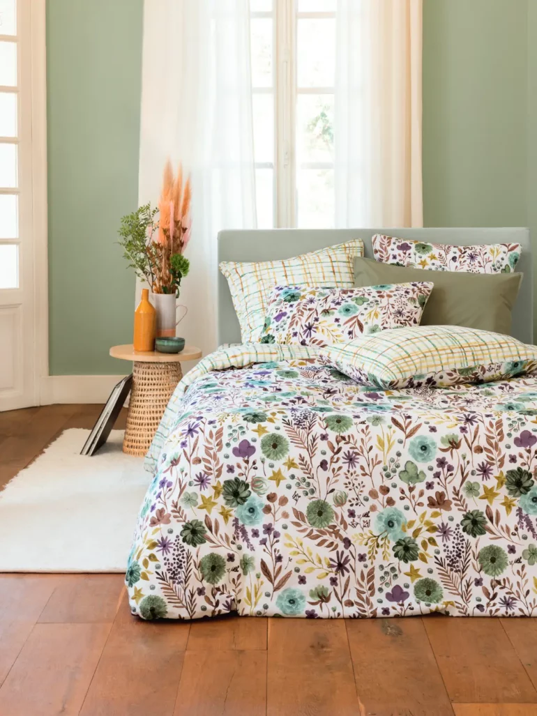 Draps de lit fleuris Linvosges