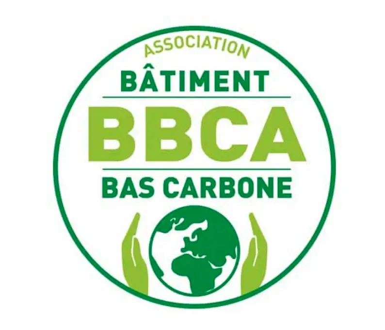 Logo BBCA : bâtiment bas carbone, label bâtiment durable