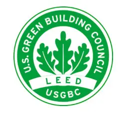 Logo certification Leed, bâtiments durables