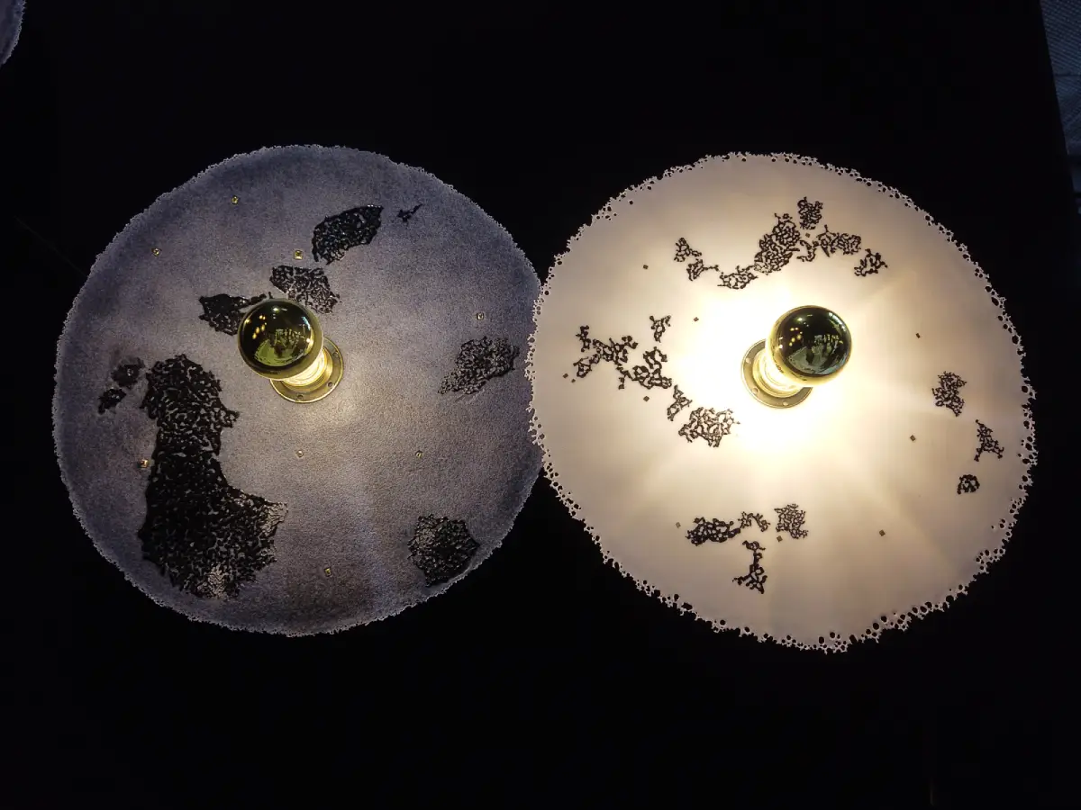 Luminaires mineral design d'Aurélie Abadie et Samuel Sauques