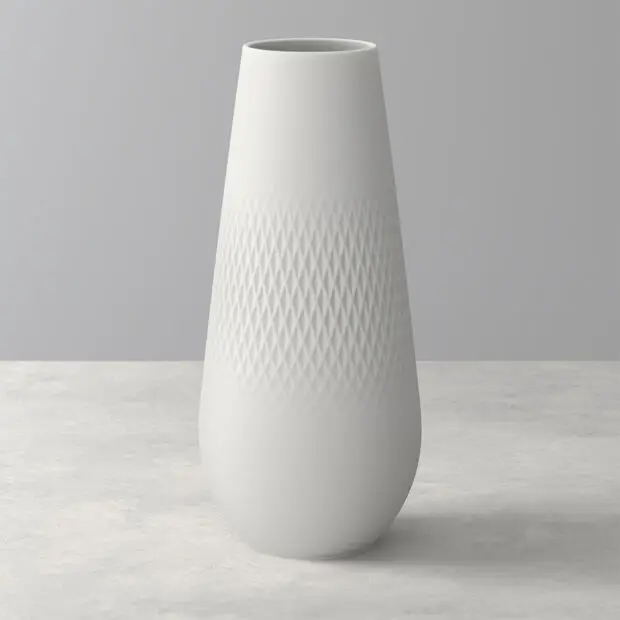 Vase blanc sobre et chic