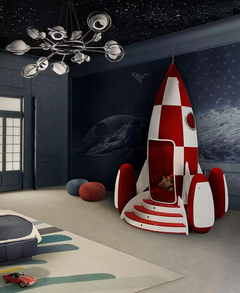 Chambre d'enfant ambiance astronaute