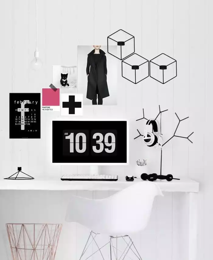 Moodboard de bureau