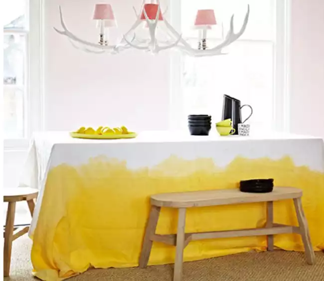 Nappe tie & dye jaune