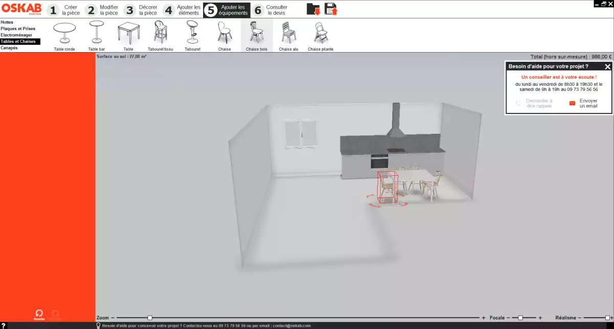 Logiciel cuisine 3D Oskab