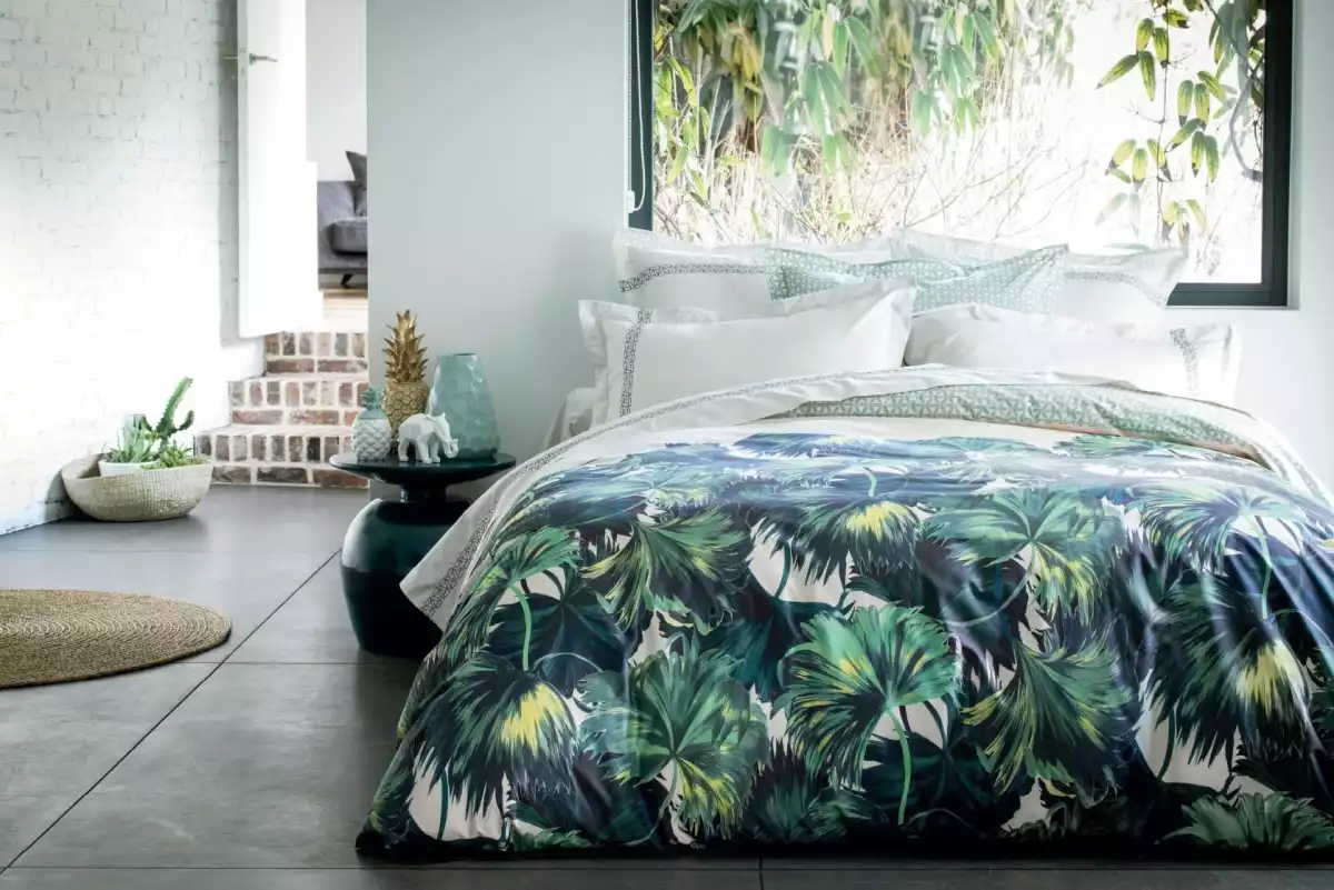 Housse de couette tropicale