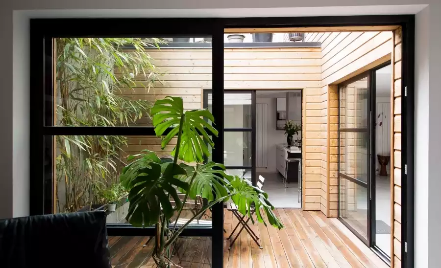 Patio-terrasse en bois loft