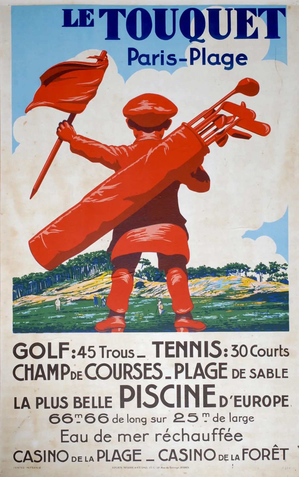 Affiche "le caddie" de Edouard-Abel Courchinoux