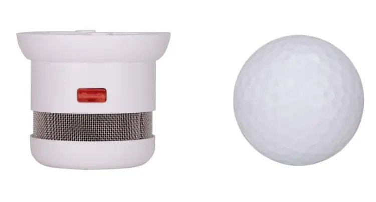 Petite détecteur de fumée invisible, taille balle de golf