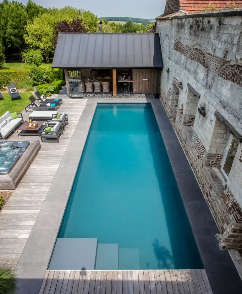 Forme de piscine rectangulaire