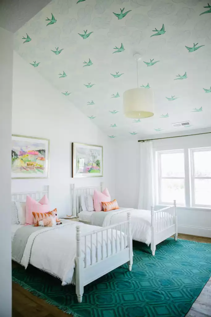 Plafond avec oiseaux