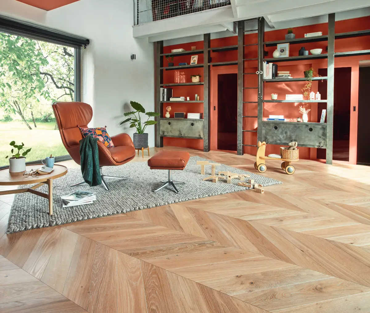 Parquet en chêne en point de Hongrie