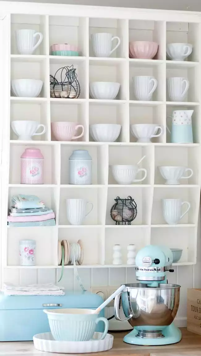 Rangement et accessoires pastel