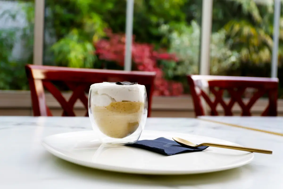 Cappuccino à la truffe à l'Auberge du Forgeron