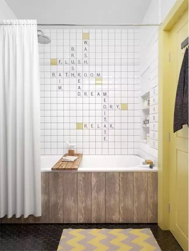 Salle de bain graphique