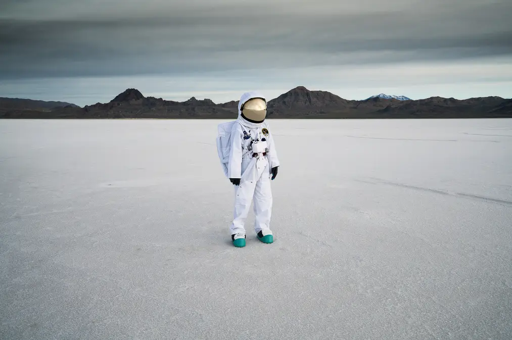 photo astronaute sur le lac de sel par Jérémy De Backer
