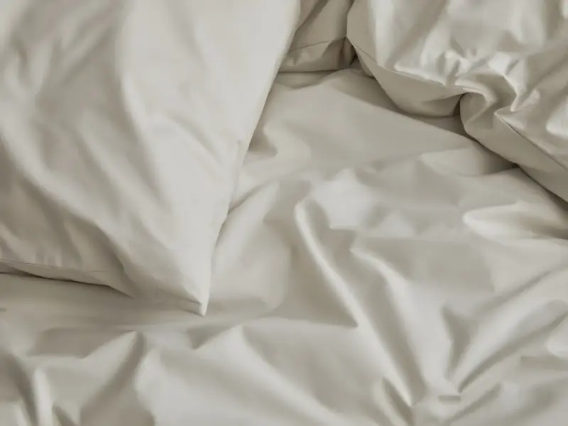 Matière satin de coton, blanc, crème